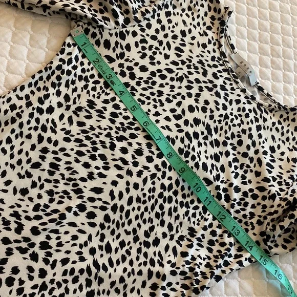 Gaze Bodysuit Size S Animal Print Brown Tan Casual Long Sleeve very soft95% Poly - Picture 6 of 6